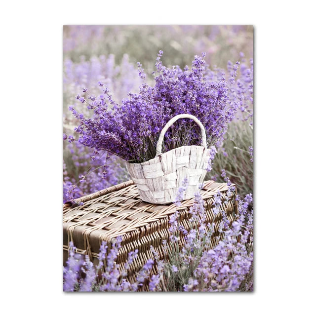 Pictures Of Provence Landscape Purple Lavender Wall Art Fine Art Canvas Prints Gallery Wall Pictures For Living Room Art Decor