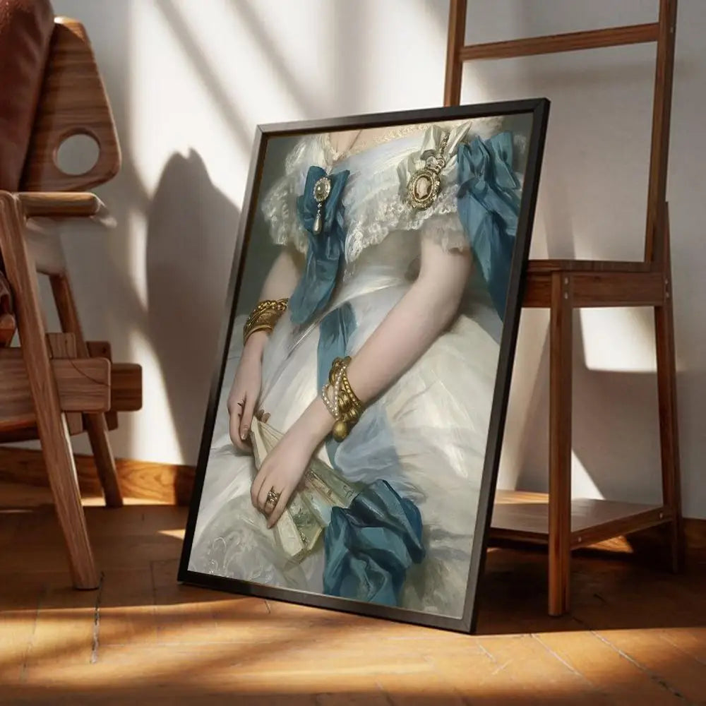 Vintage Portrait Classic Fine Art Canvas Prints Famous Paintings Wall Art Posters Pictures For Living Room Dining Room Bedroom Art Decor