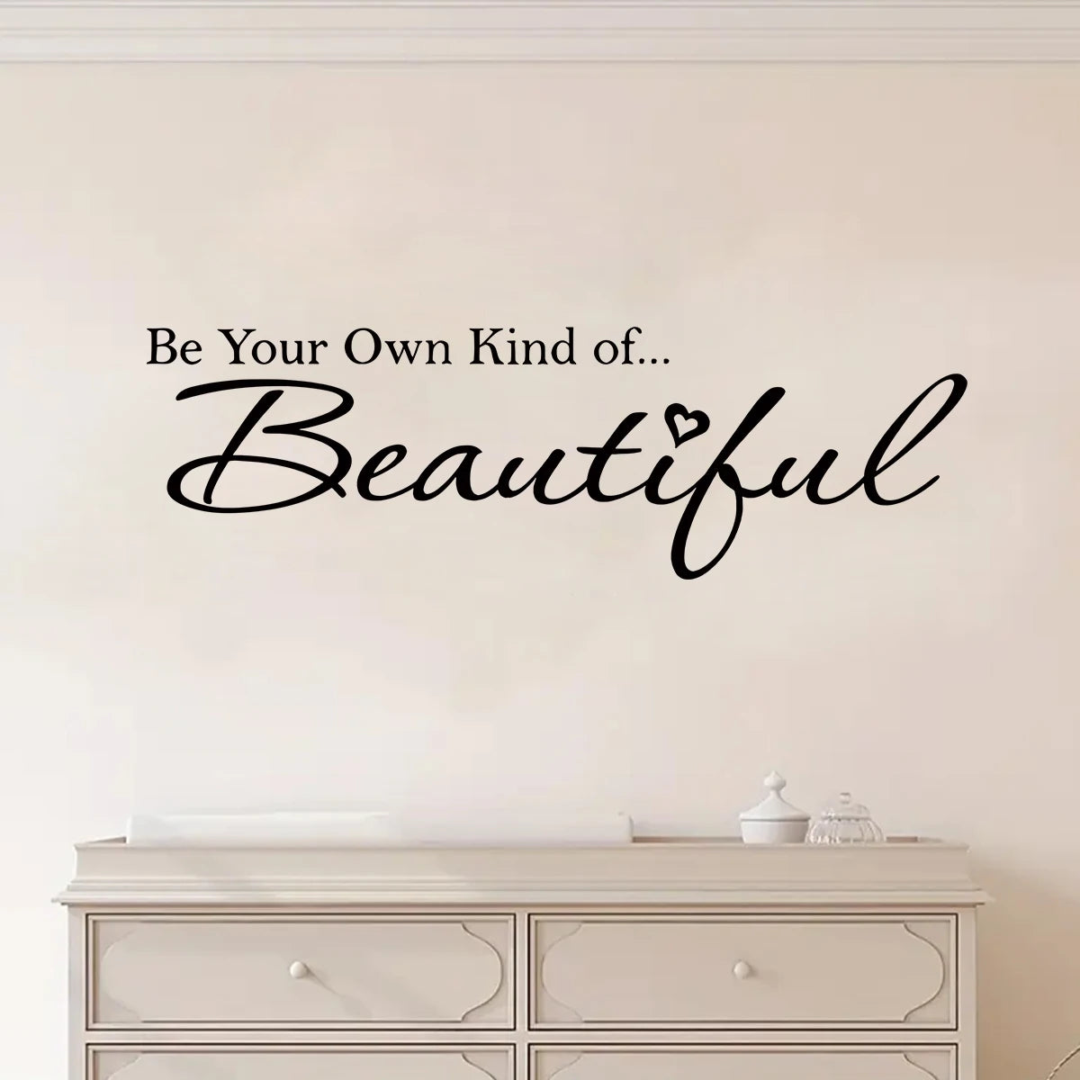 Beautiful Inspirational Quote Wall Sticker Removable Peel and Stick Word Art Wall Decal For Living Room Bedroom Creative DIY Home Decor