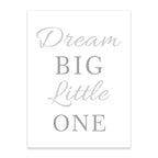 Dream Big Little One Personalized Baby's Name Nursery Wall Art Prints Posters Cute Customized Pictures For Kid's Room Wall Decororation