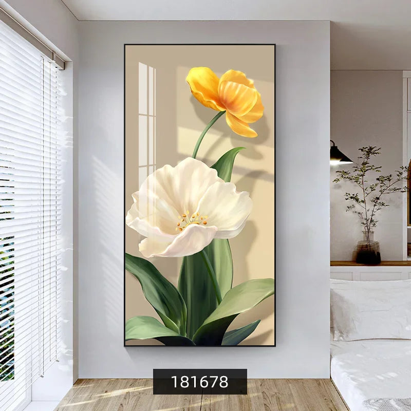 Summer Flowers Colorful Floral Wall Art Fine Art Canvas Prints Modern Botanical Pictures For Living Room Dining Room Foyer Art Decor 2025 05