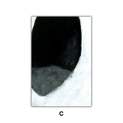 Dark Stones Abstract Wall Art Fine Art Canvas Nordic Pictures For Modern Apartment Living Room Home Office Decor