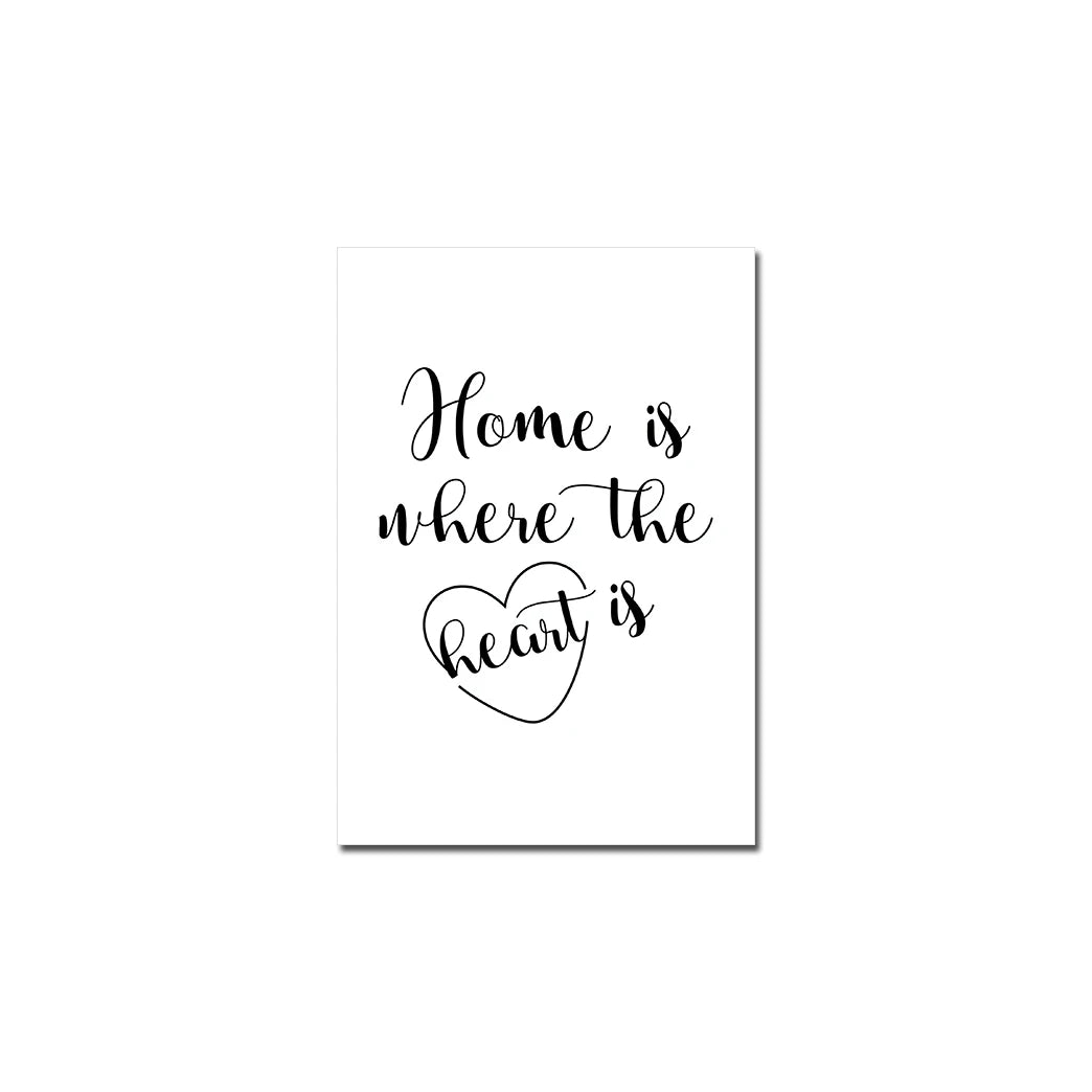 Love Family Home Happy Quotes Posters Canvas Prints Wall Art Black White Minimalist Quotation Pictures For Kitchen Living Room Family Room Home Decor