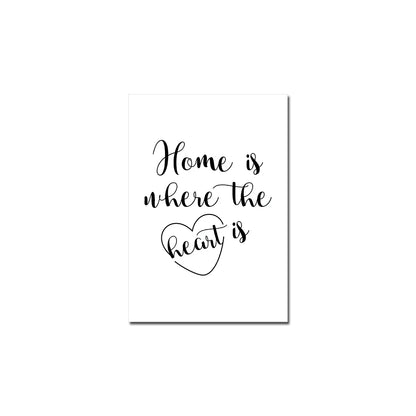 Love Family Home Happy Quotes Posters Canvas Prints Wall Art Black White Minimalist Quotation Pictures For Kitchen Living Room Family Room Home Decor