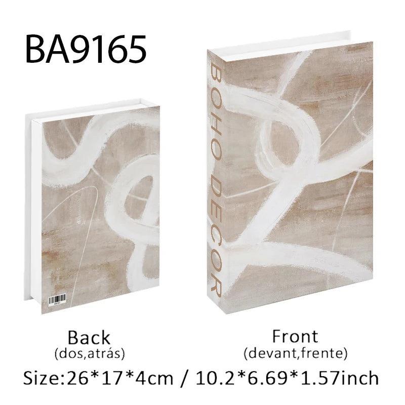 Trendy Chic Faux Books – Decorative Book Storage Boxes with Stylish Covers for Coffee Table Scandinavian Style Contemporary Home Décor
