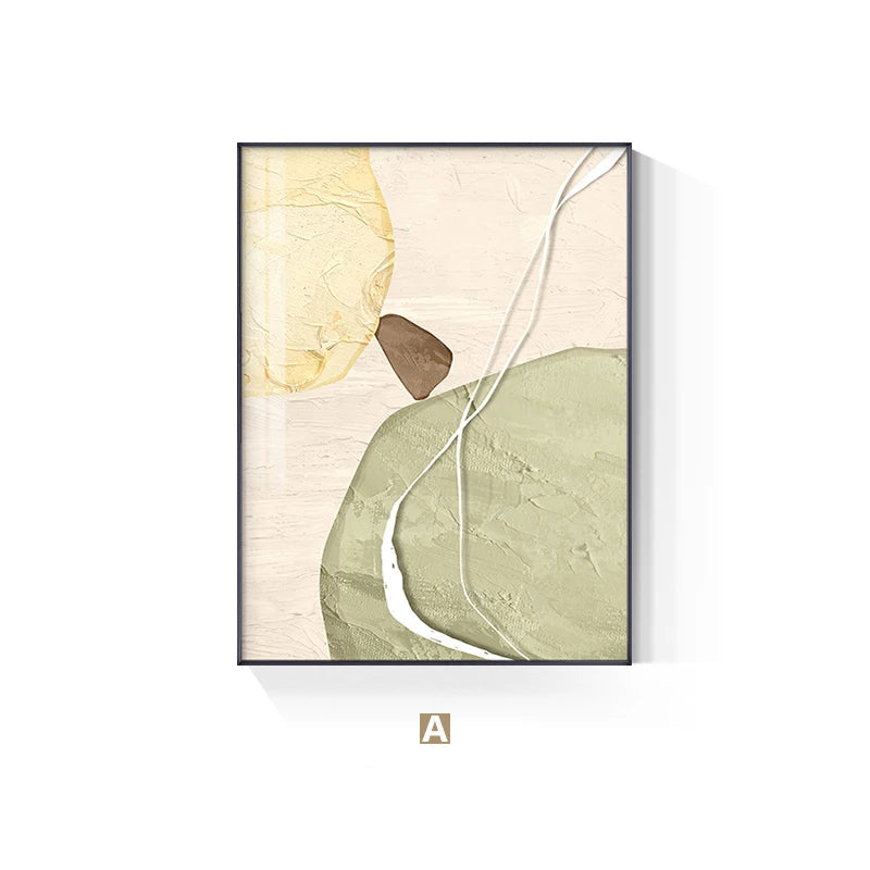 Earthy Tones Nordic Zen Stones Wall Art Fine Art Canvas Prints Pictures For Modern Apartment Living Room Bedroom Art For Contemporary Interiors 2025