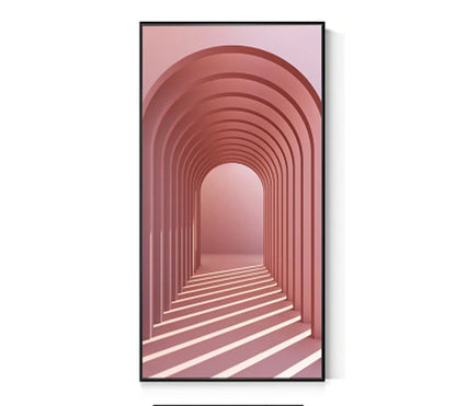 Modern Abstract Minimalist Arches Architecture Wall Art Fine Art Canvas Prints Pictures For Entrance Hall Foyer Living Room Home Office Decor