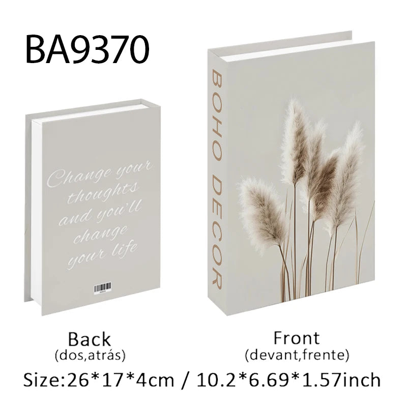 Trendy Chic Faux Books – Decorative Book Storage Boxes with Stylish Covers for Coffee Table Scandinavian Style Contemporary Home Décor