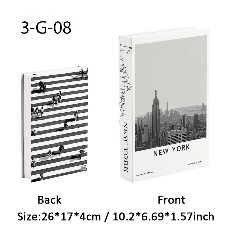 Trendy Chic Faux Books – Decorative Book Storage Boxes with Stylish Covers for Coffee Table Scandinavian Style Contemporary Home Décor