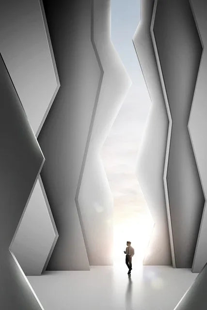 Modern Architectural Abstract Landscapes Wall Art Fine Art Canvas Prints Pictures For Studio Home Office Foyer Inspirational Art Decor