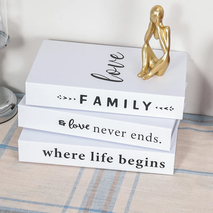 Set of 3Pcs Designer Fashion Faux Books – Decorative Designer Book Props for Coffee Table, Living Room, Hotel Room, Club &amp; Villa Decor
