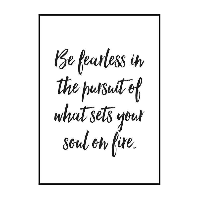 Motivational Quotes Posters Black White Minimalist Wall Art Fine Art Canvas Prints Inspirational Quotations Posters For Living Room Bedroom Home Office Decor