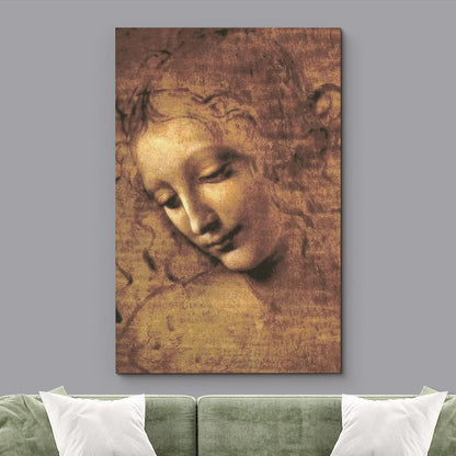 Classic Painting Vitruvian Man, Study of Proportions by Leonardo da Vinci Fine Art Canvas Print Famous Paintings Wall Art Home Office Decor
