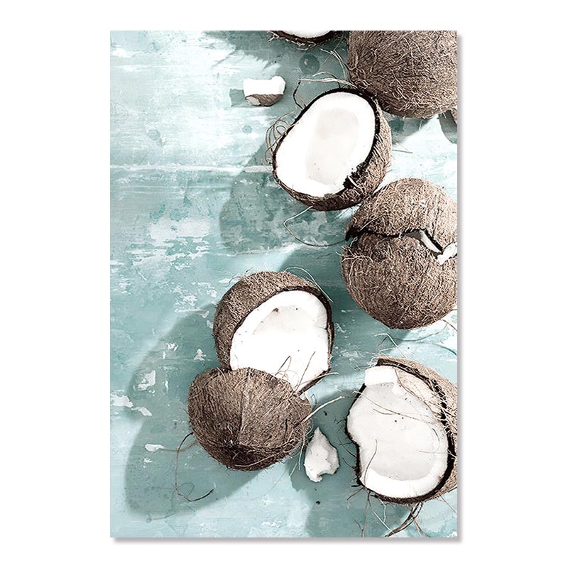 Blue Green Beach Surf Scene Tropical Dream Landscape Wall Art Fine Art Canvas Prints For Living Room Bedroom Gallery Wall Home Decor