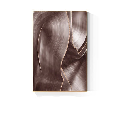 Light Luxury Abstract Flowing Ribbon Gray Pink Wall Art Fine Art Canvas Prints Modern Pictures For Living Room Bedroom Hotel Room Art Decor