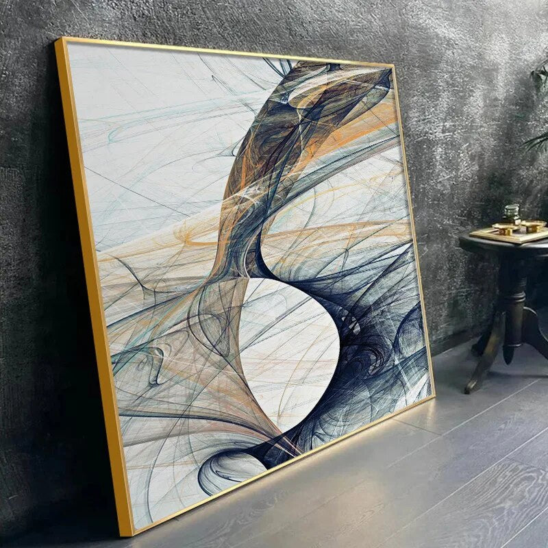 Modern Abstract Wall Art Square Format Fine Art Canvas Prints Nordic Pictures For Living Room Bedroom Home Office Art Decor