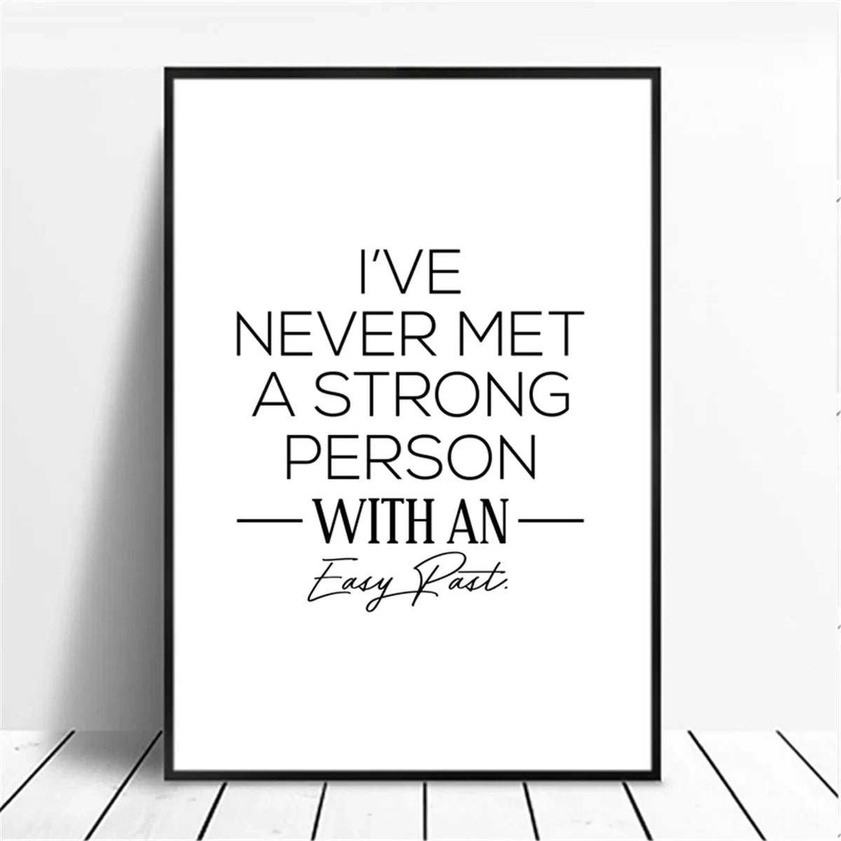 Positive Energy Black & White Quote Poster Wall Art Fine Art Canvas Prints Minimalist Motivational Quotation Pictures For Inspirational Home Decor