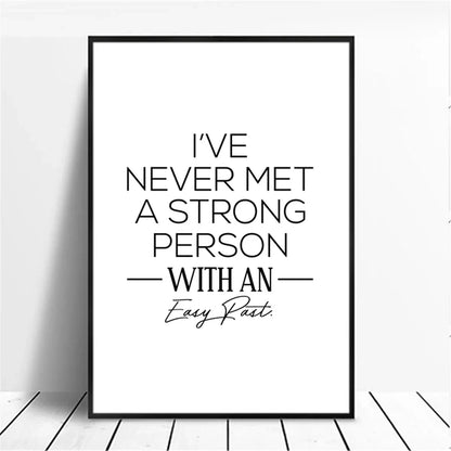 Positive Energy Black & White Quote Poster Wall Art Fine Art Canvas Prints Minimalist Motivational Quotation Pictures For Inspirational Home Decor