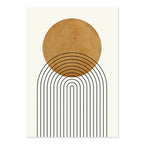 Abstract Geometric Botanical Line Art Fine Art Canvas Prints Wall Art Modern Minimalist Pictures For Living Room Dining Room Wall Decor