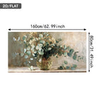 Eucalyptus Vase Wall Art Fine Art Canvas Print – Neutral Botanical Still‑Life Artwork for Natural Calm Living Room Decor