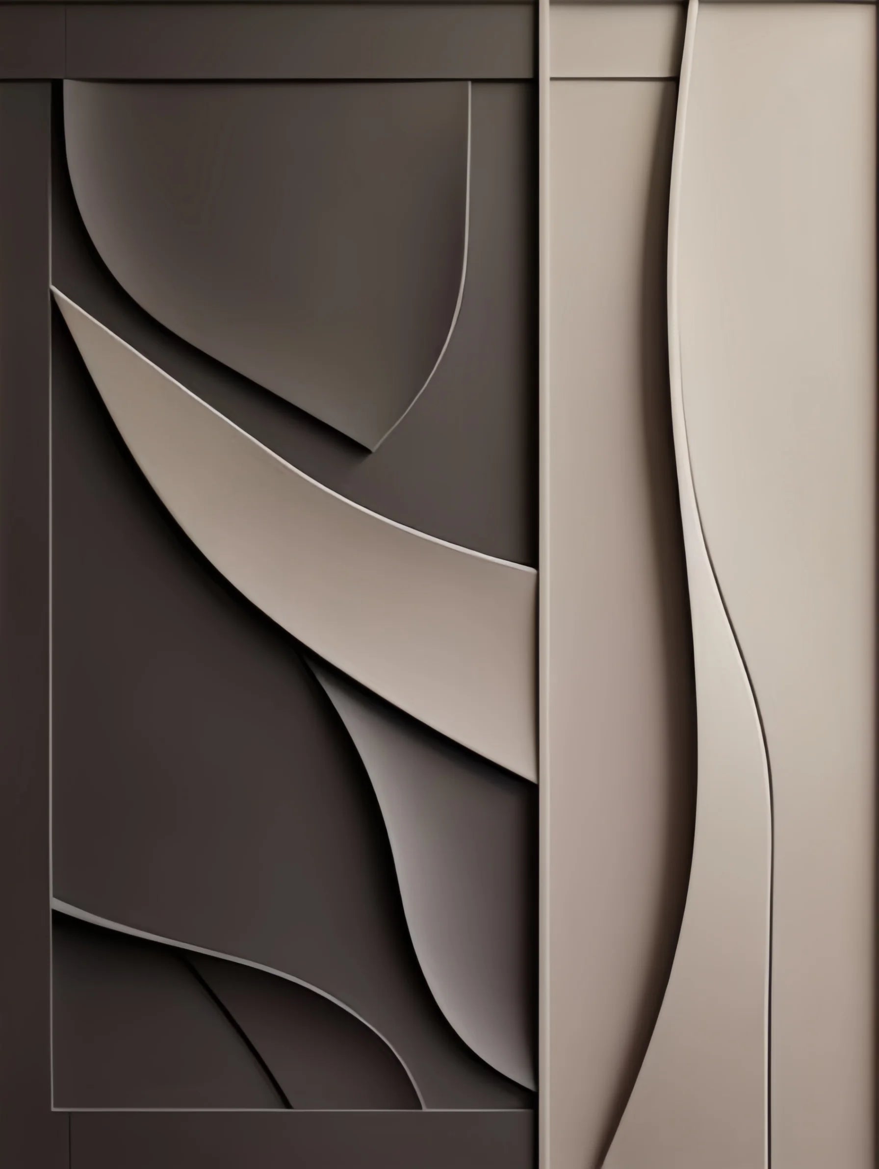 Modern Abstract Flowing Wavy Design Wall Art Fine Art Canvas Print Picture For Entryway Foyer Living Room Art Decor