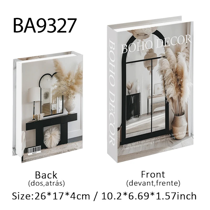 Trendy Chic Faux Books – Decorative Book Storage Boxes with Stylish Covers for Coffee Table Scandinavian Style Contemporary Home Décor