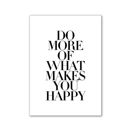 * Featured Sale * Inspirational Quotes Wall Art Fine Art Canvas Prints Black & White Motivational Posters For Bedroom Office Typographic Art Decor