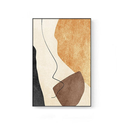 Nordic Abstract Neutral Colors Living Room Wall Art Fine Art Canvas Print Modern Art Pictures For Above Sofa Bedroom Art Decor