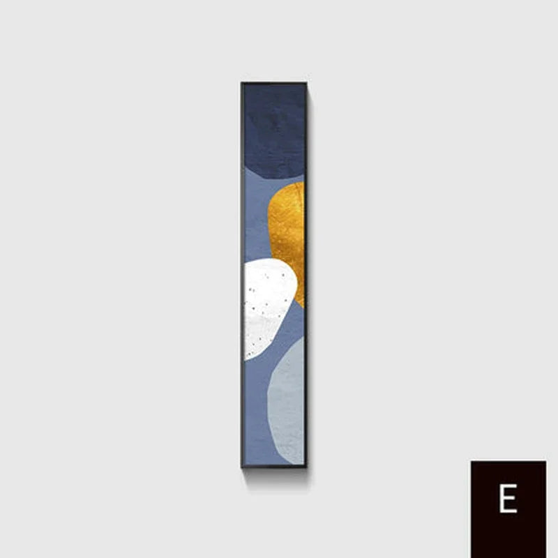 Colorful Abstract Slim Format Wall Art Fine Art Canvas Prints Versatile Art Pieces For Living Room Stairway Foyer Creative Home Decor