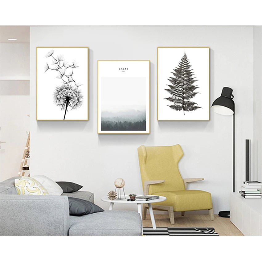 Minimalist Lifestyle Nordic Nature Nature Deer Forest Wall Art Fine Art Canvas Prints Pictures For Living Room Dining Room Art For Modern Living