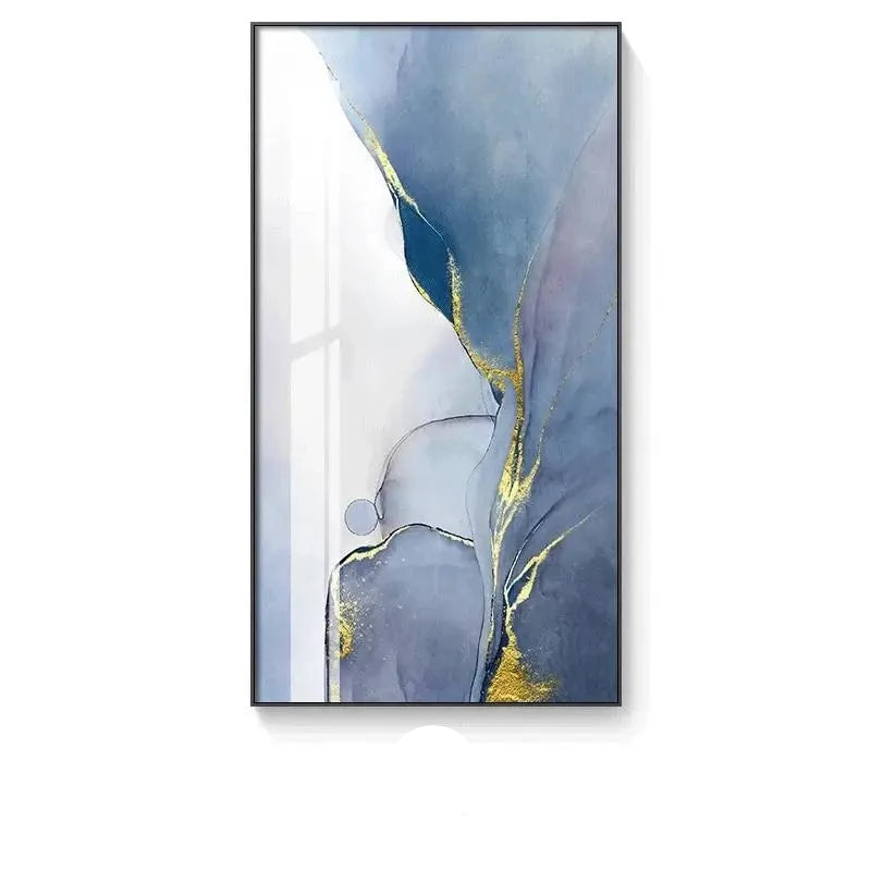 Grey Golden Liquid Marble Wall Art Fine Art Canvas Prints Modern Abstract Pictures For Living Room Dining Room Bedroom Art For Contemporary Interiors