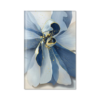 Big Blue Petal Floral Wall Art Fine Art Canvas Prints Modern Botanical Abstract Pictures For Living Room Bedroom Dining Room Art Decor