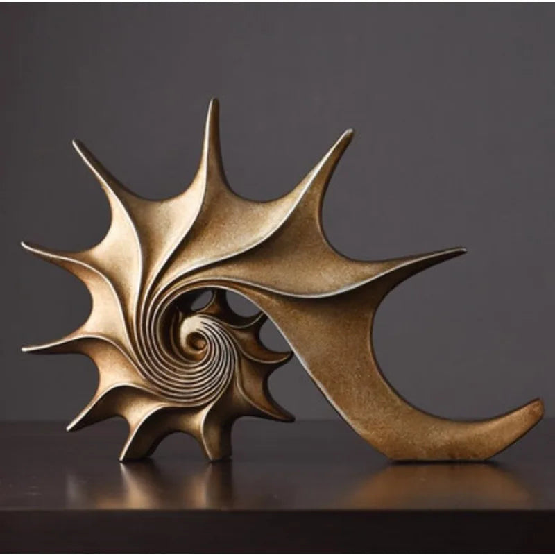 Creative Handicrafts Conch Shell Art Sculpture For Living Room Coffee ...
