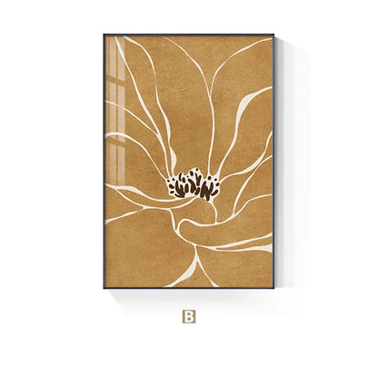 Big Floral Abstract Botanical Wall Art Fine Art Canvas Prints Pictures For Modern Apartment Living Room Dining Room Contemporary Foyer Art Decor