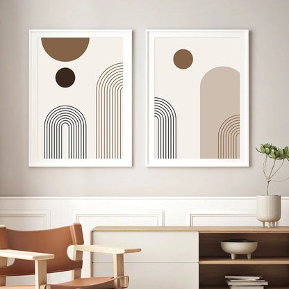 * Featured Sale * Modern Minimalist Geometrical Abstract Wall Art Fine Art Canvas Prints Pictures For Living Room Study Home Office Decor