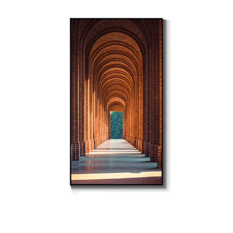 Modern Abstract Minimalist Arches Architecture Wall Art Fine Art Canvas Prints Pictures For Entrance Hall Foyer Living Room Home Office Decor