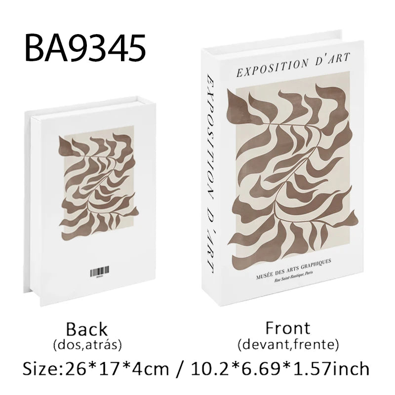 Trendy Chic Faux Books – Decorative Book Storage Boxes with Stylish Covers for Coffee Table Scandinavian Style Contemporary Home Décor