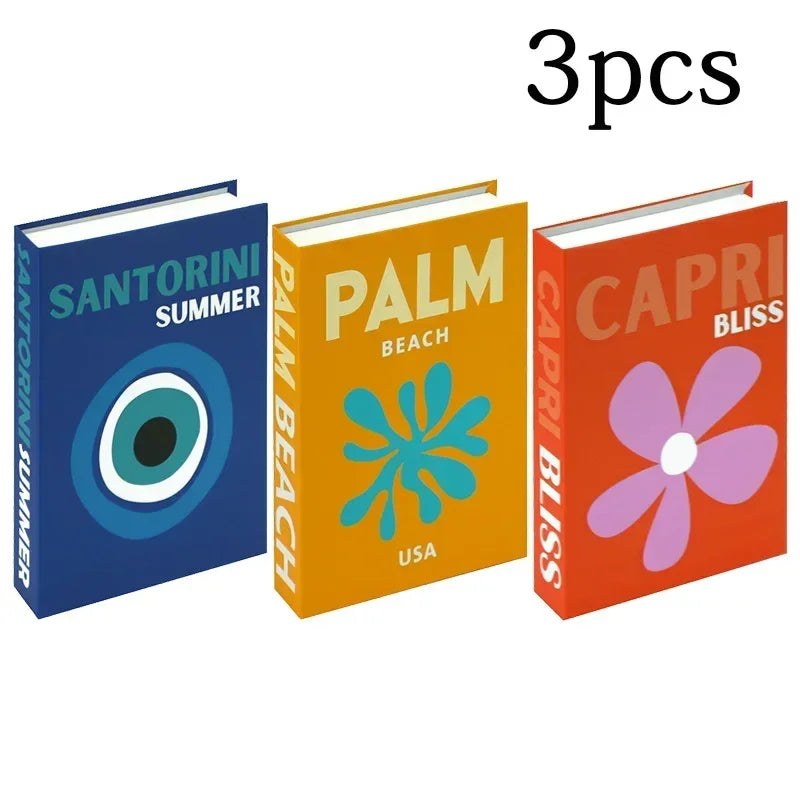 Set of 3Pcs Designer Fashion Faux Books – Decorative Designer Book Props for Coffee Table, Living Room, Hotel Room, Club &amp; Villa Decor