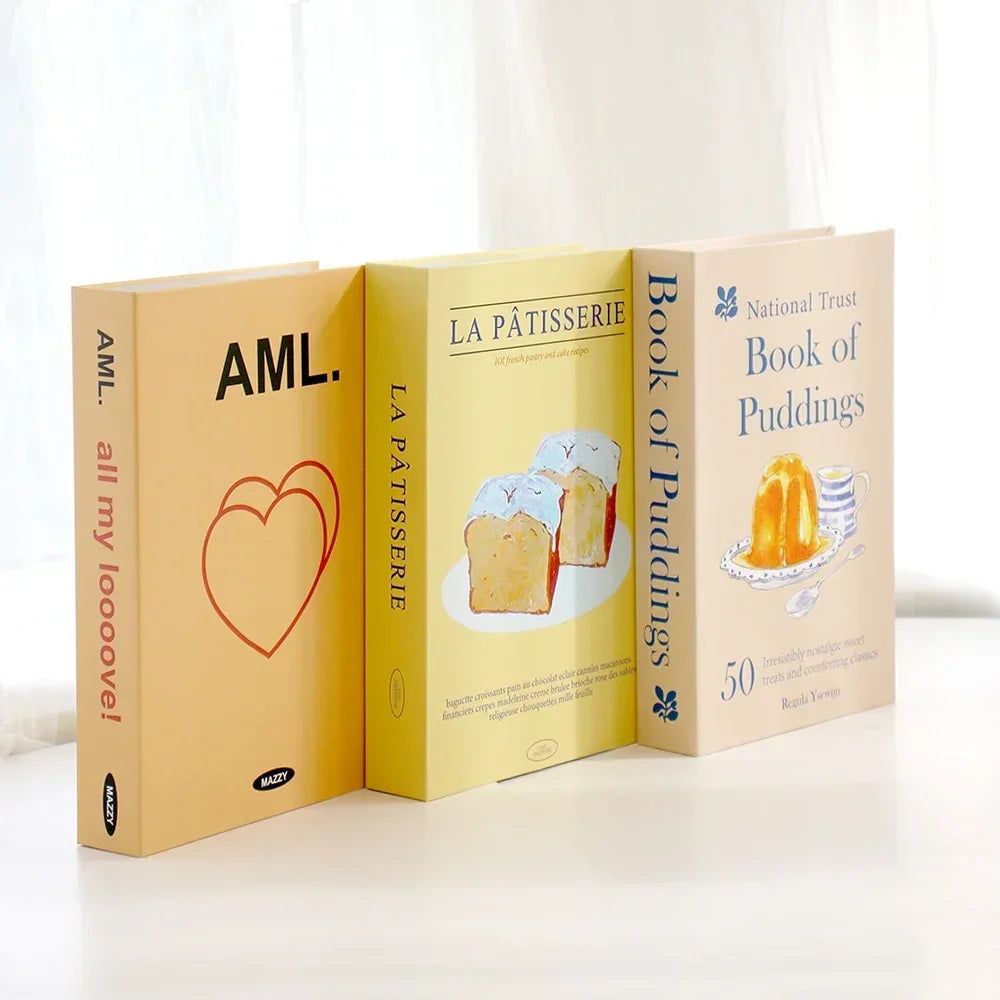 Set of 3Pcs Designer Fashion Faux Books – Decorative Designer Book Props for Coffee Table, Living Room, Hotel Room, Club &amp; Villa Decor