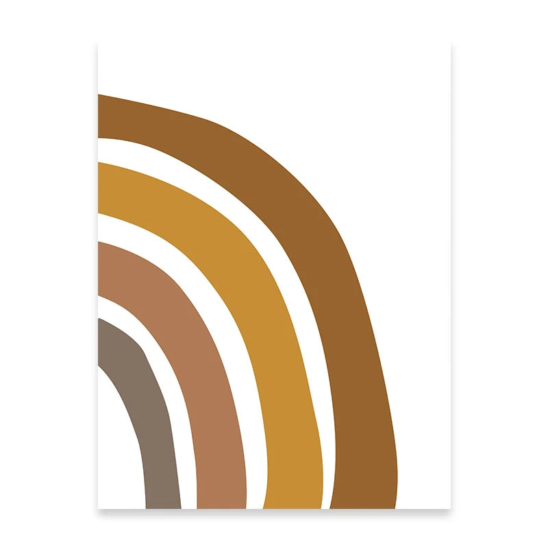 Personalized Nordic Nursery Wall Art Cute Lion Tiger Giraffe Rainbow Safari Fine Art Canvas Prints Pictures For Baby's Room Children's Room Decor