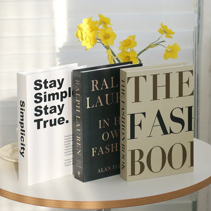 Set of 3Pcs Designer Fashion Faux Books – Decorative Designer Book Props for Coffee Table, Living Room, Hotel Room, Club &amp; Villa Decor