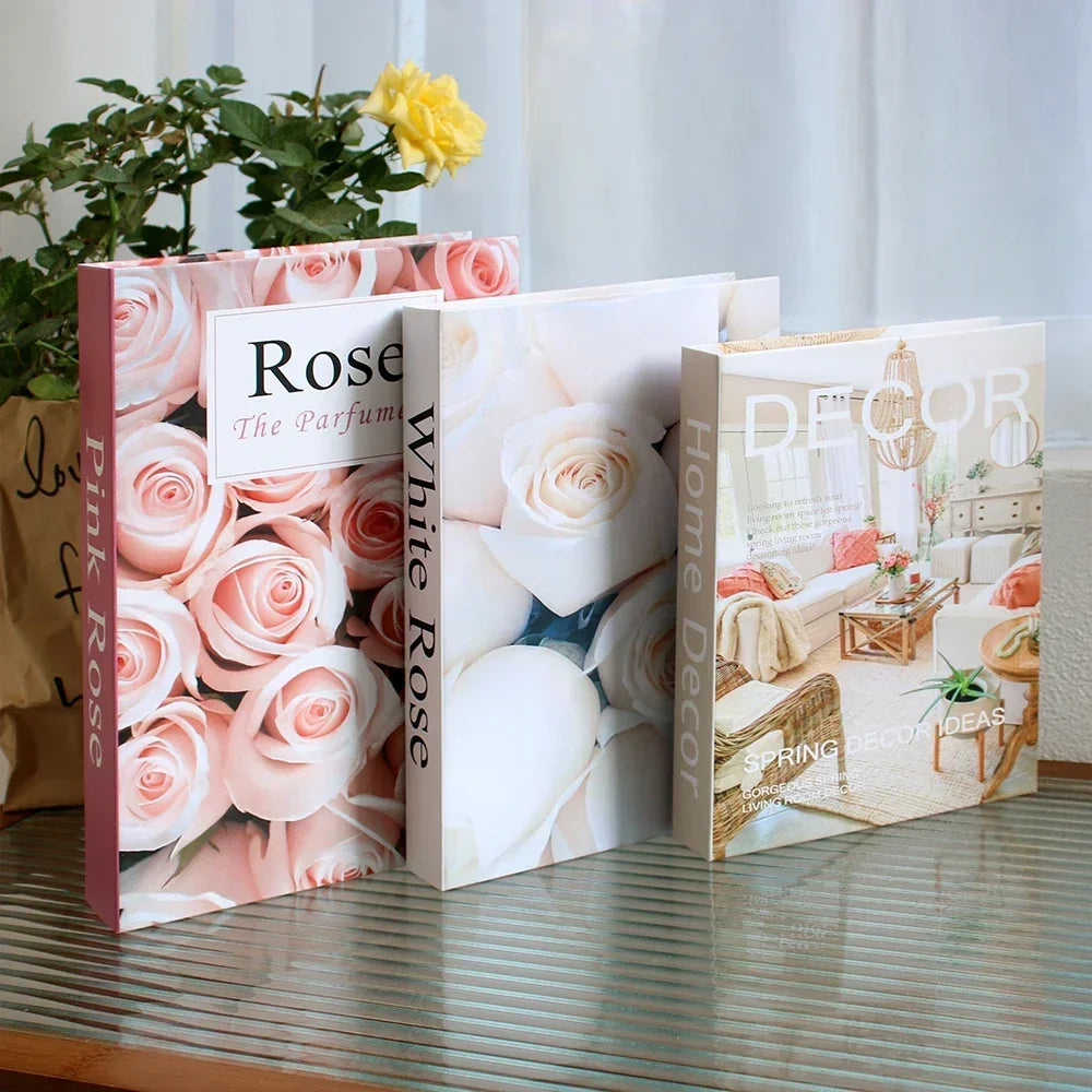 Set of 3Pcs Designer Fashion Faux Books – Decorative Designer Book Props for Coffee Table, Living Room, Hotel Room, Club &amp; Villa Decor