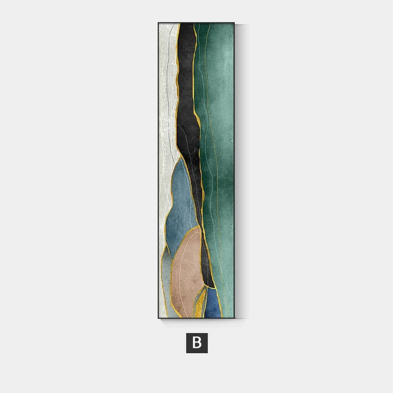 Nordic Abstract Geomorphic Color Block Wall Art Fine Art Canvas Prints Vertical Format Pictures For Living Bedroom Entrance Hallway Wall Decor