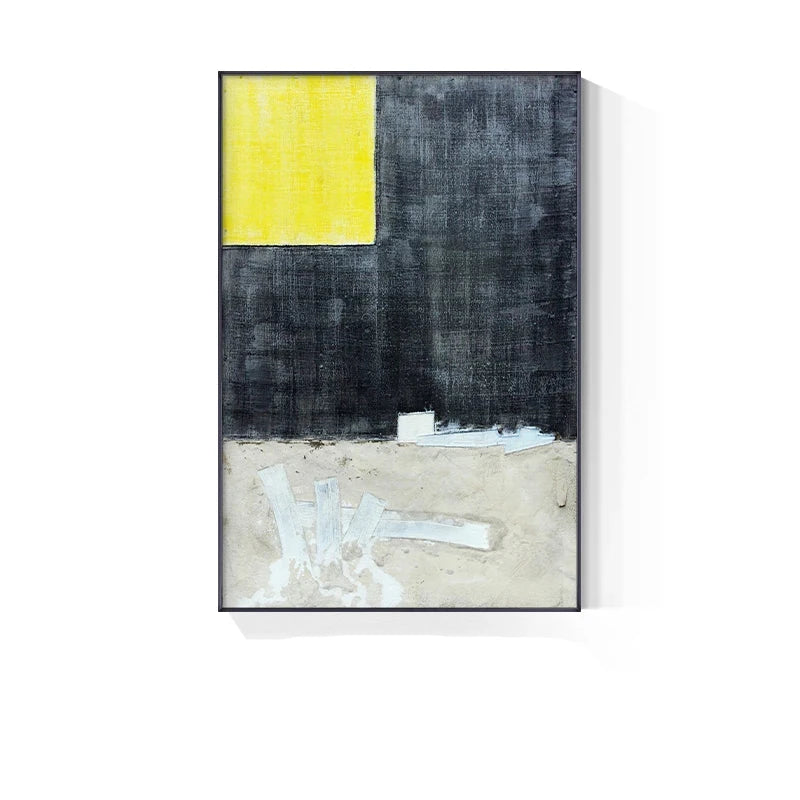 Blue Grey Industrial Abstract Wall Art Fine Art Canvas Prints Modern Art For Contemporary Living Room Dining Room Home Office Foyer Art Decor