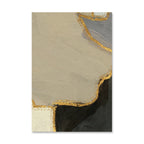 Abstract Block Color Wall Art Black Gray Beige Golden Fine Art Canvas Prints Pictures For Modern Apartment Living Room Contemporary Home Decor