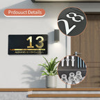 Personalized Acrylic House Number Matt Black Modern House Numbers Sign House Address Plaque Laser Cut 3d Custom Floating Number