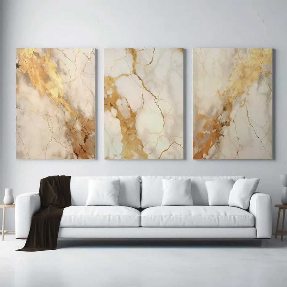 Modern Black Beige Golden Liquid Marble Print Abstract Wall Art Fine Art Canvas Prints Pictures For Living Room Bedroom Art Decor