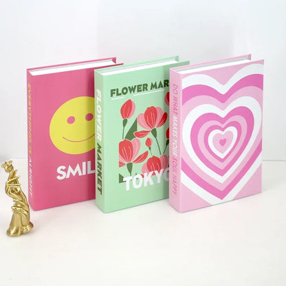 Set of 3Pcs Designer Fashion Faux Books – Decorative Designer Book Props for Coffee Table, Living Room, Hotel Room, Club &amp; Villa Decor