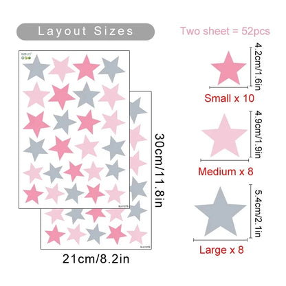 Cute Giraffe Hippo & Woodland Animals Wall Decals – Peel & Stick Wall Stickers for Nursery, Kids’ Room & Kindergarten Decor