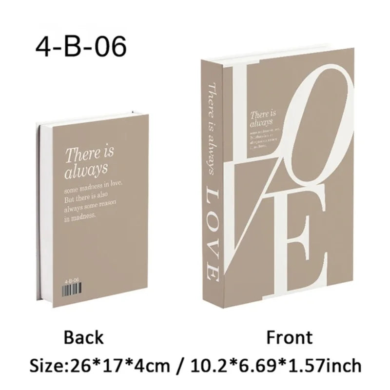Trendy Chic Faux Books – Decorative Book Storage Boxes with Stylish Covers for Coffee Table Scandinavian Style Contemporary Home Décor